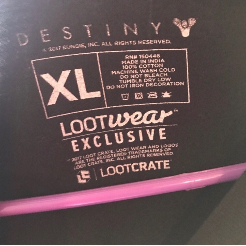 Lootwear Exclusive Black Graphic Men's Tee NWOT Size xl - Picture 2 of 3
